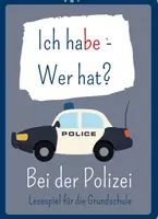 Vorschau - Spiele - Ich habe - Wer hat? Lesespiel für die Grundschule (Polizei) - Deckblatt