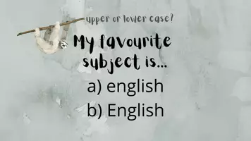 Vorschau - Präsentationen/Tafelbilder - Groß-/Kleinschreibung im Englischen: Quiz (Folien) Part 1 - Seite 3