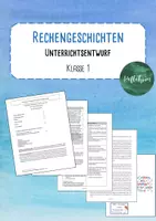 Vorschau - Stundenentwürfe - Rechengeschichten - Unterrichtsentwurf - Klasse 1/2 - Deckblatt