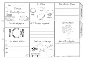 Vorschau - Arbeitsblätter - Leporello Herbstferien - Seite 2