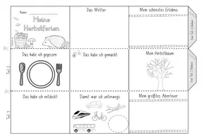 Vorschau - Arbeitsblätter - Leporello Herbstferien - Seite 3