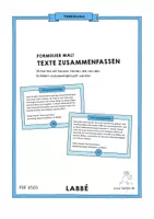 Vorschau - Aufgabenkarten - Task-Karten: Formulier mal! Texte zusammenfassen - Seite 2