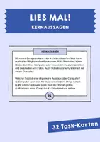 Vorschau - Aufgabenkarten - Task-Karten: Lies mal! Kernaussage - Deckblatt