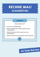 Vorschau - Aufgabenkarten - Task-Karten: Rechne mal! Zahlenrätsel - Deckblatt