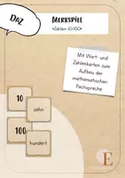 Vorschau - Spiele - Merkspiel Zahlen 10-100 DaZ - Deckblatt
