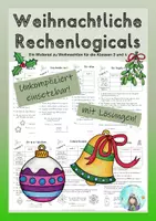 Vorschau - Arbeitsblätter - Weihnachtliche Rechenlogicals (Klassen 3 und 4) - Deckblatt