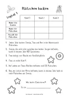 Vorschau - Arbeitsblätter - Weihnachtliche Rechenlogicals (Klassen 3 und 4) - Seite 1