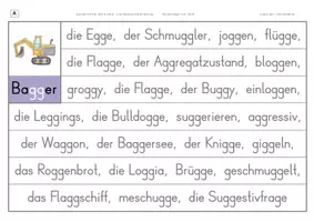 Vorschau - Arbeitsblätter - Konzentriertes Wortschatz- und Rechtschreibtraining - Wörter mit Doppel-g - Seite 2