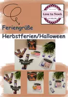 Vorschau - Mal- und Bastelvorlagen - Herbstgrüße/Halloweengrüße - Deckblatt