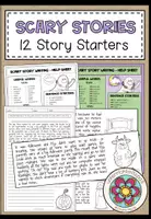Vorschau - Arbeitsblätter - SCARY STORIES - 12 spannende Story Starters für den Englischunterricht - Deckblatt