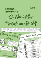 Vorschau - Unterrichtsreihen - MI: Lernfilme / Erklärvideos erstellen / Produkte aus aller Welt - Unterrichtseinheit - Deckblatt