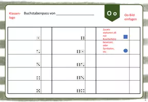 Vorschau - Stationenlernen - Buchstabenpass_ Stationsplan zu den Lauten - Seite 1