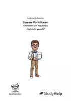 Vorschau - Arbeitsblätter - Lineare Funktionen - Aufgabentyp "Nullstelle gesucht" - Deckblatt