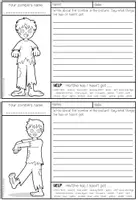 Vorschau - Arbeitsblätter - Zombie Descriptions - 8 Writing Templates - Seite 1
