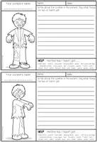 Vorschau - Arbeitsblätter - Zombie Descriptions - 8 Writing Templates - Seite 2