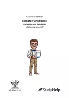 Vorschau - Arbeitsblätter - Lineare Funktionen - Aufgabentyp "Steigung gesucht" - Deckblatt