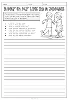 Vorschau - Arbeitsblätter - A Day in my Zombie Life - Writing (2-fach differenziert) - Seite 1