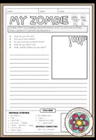 Vorschau - Arbeitsblätter - My Zombie - Writing (2-fach differenziert) - Deckblatt