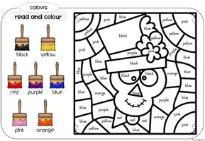 Vorschau - Arbeitsblätter - Halloween Freebie (Mathe, Deutsch, Englisch - Ausmalübung Klasse 1-4) #huhuhalloween - Seite 3