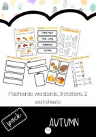 Vista previa - Unidades / Secuencias / Situaciones de Aprendizaje - Autumn Pack - Flashcards, wordcards, stations & worksheets - Portada