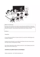Vorschau - Arbeitsblätter - 1. Diktat Klasse 2 " In der Schule" mit Übungen und Vorbereitung - Seite 1