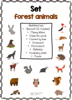 Vorschau - Arbeitsblätter - creativity set - forest animals - Deckblatt