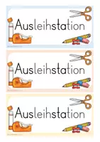 Vorschau - Präsentationen/Tafelbilder - Ausleihstation (12 Versionen, Classroom Management) - Seite 1