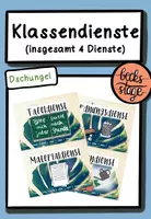 Vorschau - Poster - Klassendienste (Classroom-Management) - Deckblatt