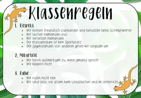 Vorschau - Poster - Klassenregeln im Dschungeldesign - Seite 2