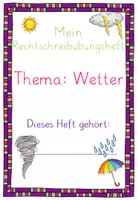 Vorschau - Arbeitsblätter - Rechtschreibübungsheft Wetter und Halloween - Seite 3