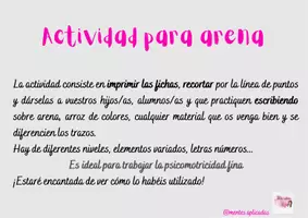 Vista previa - Tarjetas / Manipulativos - Imágenes para trabajar con arena - página 2