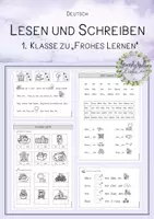 Vorschau - Arbeitsblätter - Lesen und Schreiben in der 1. Klasse - Frohes Lernen Buchstabenkanon - Deckblatt