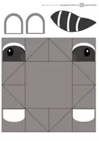 Vorschau - Spiele - Origami Waldtiere: Fuchs und Waschbär - Seite 3