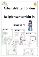 Vorschau - Stundenentwürfe - Religion in Klasse 1 - 30 Arbeitsblätter zum sofortigen Einsatz - Deckblatt