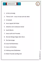 Vorschau - Stundenentwürfe - Religion in Klasse 1 - 30 Arbeitsblätter zum sofortigen Einsatz - Seite 1