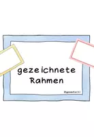 Vorschau - selbst erstellte Cliparts/Grafiken - Rahmen - gezeichnet - Deckblatt