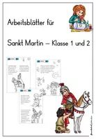 Vorschau - Unterrichtsreihen - Sankt Martin Klasse 1 und 2 - Deckblatt