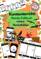 Vorschau - Arbeitsblätter - Kunstunterricht: Handy-Faltbuch Herbst - Deckblatt