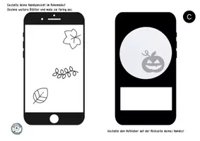 Vorschau - Arbeitsblätter - Kunstunterricht: Handy-Faltbuch Herbst - Seite 3