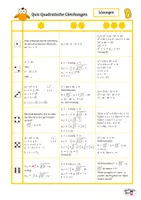 Vorschau - Spiele - Quiz Quadratische Gleichungen, differenziert - Seite 3
