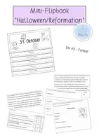 Vorschau - Arbeitsblätter - Mini-Flipbook "Halloween & Reformation" - Deckblatt