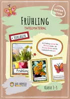 Vorschau - Präsentationen/Tafelbilder - 🌼 Im Frühling - Buntes Tafelmaterial (differenziert) - Deckblatt