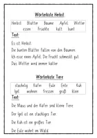 Vorschau - Arbeitsblätter - Wochenhausaufgabe zur Wörterkiste 2 - Seite 3