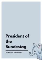Vorschau - Arbeitsblätter - President of the Bundestag - Bilinguales Arbeitsblatt - Deckblatt
