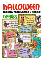 Vista previa - Tarjetas / Manipulativos - HALLOWEEN tarjetas para hablar y escribir Español - Portada