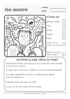 Vorschau - Arbeitsblätter - Leer y dibujar Halloween Spanisch Grundschule - Seite 3