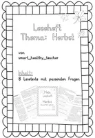 Vorschau - Arbeitsblätter - Leseheft Herbst Klasse 3 - Seite 1