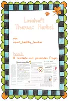 Vorschau - Arbeitsblätter - Leseheft Herbst Klasse 3 - Deckblatt