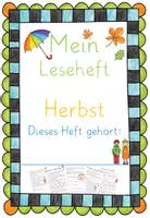 Vorschau - Arbeitsblätter - Herbst Rechtschreibübungsheft/Lesesheft - Deckblatt