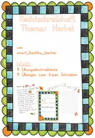 Vorschau - Arbeitsblätter - Rechtschreibübungsheft Wetter und Halloween - Deckblatt